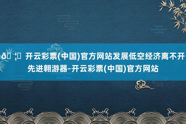 🦄开云彩票(中国)官方网站发展低空经济离不开先进翱游器-开云彩票(中国)官方网站