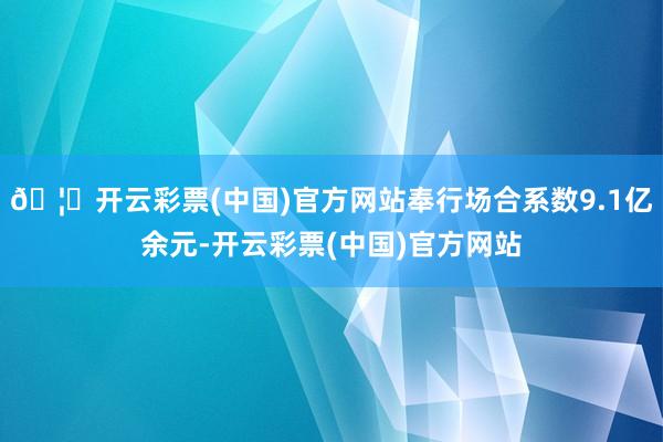 🦄开云彩票(中国)官方网站奉行场合系数9.1亿余元-开云彩票(中国)官方网站