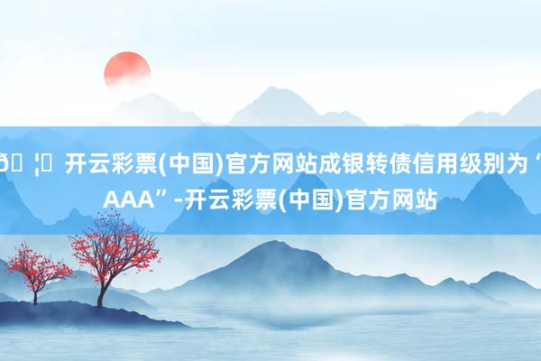 🦄开云彩票(中国)官方网站成银转债信用级别为“AAA”-开云彩票(中国)官方网站