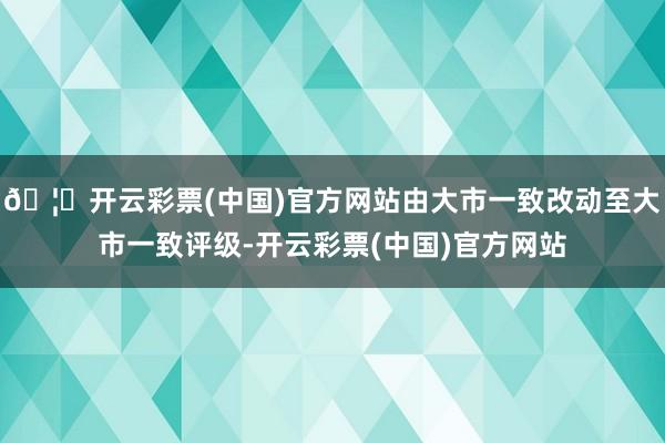 🦄开云彩票(中国)官方网站由大市一致改动至大市一致评级-开云彩票(中国)官方网站